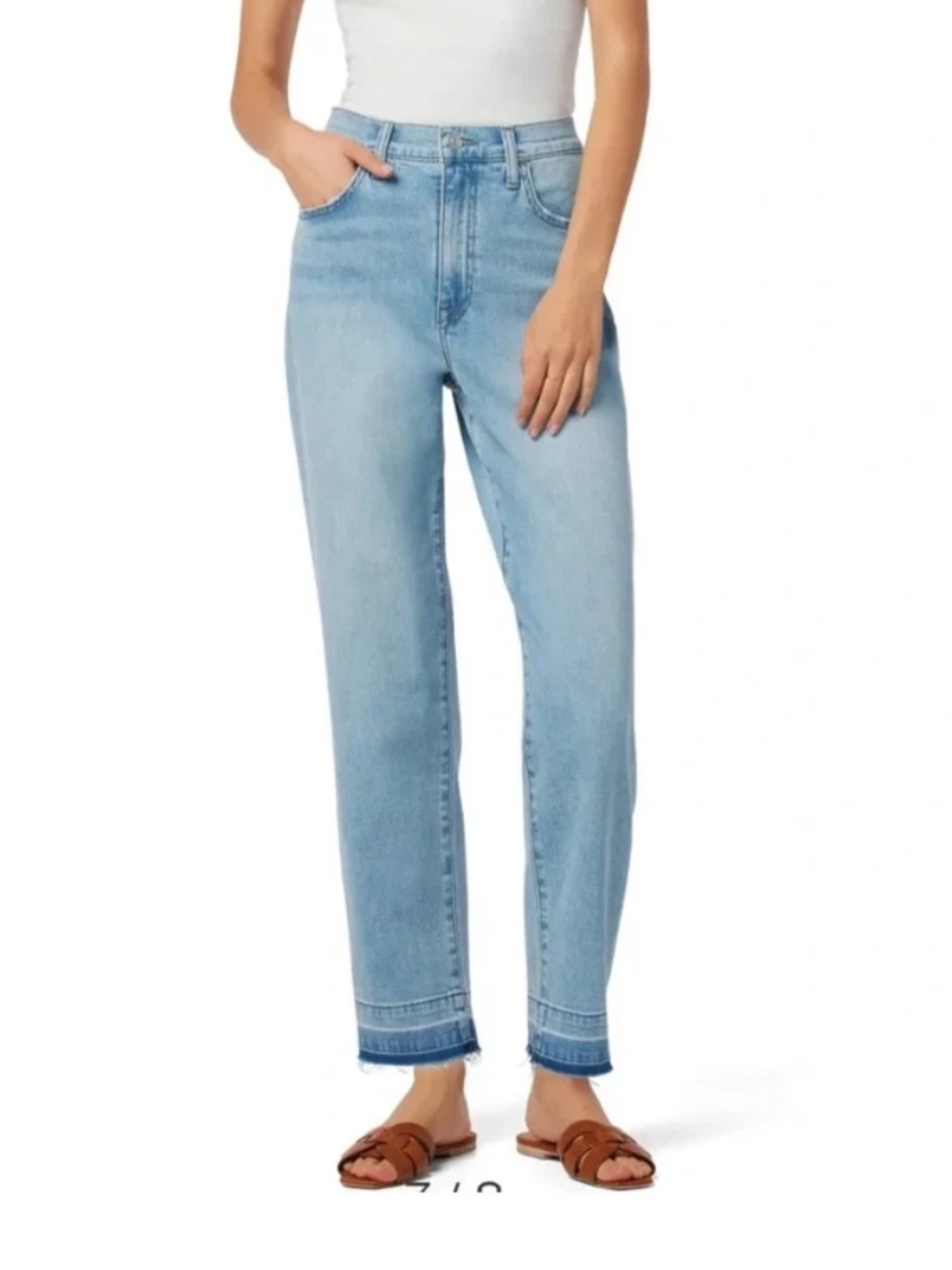 HUDSON Kass High Rise Straight Ankle Cropped Stretch Jeans Size 27 NWT